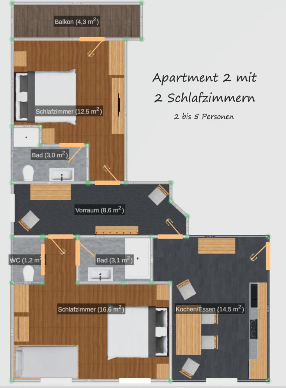 Apart Berghof Steinbock Sankt Leonhard im Pitztal Kültér fotó